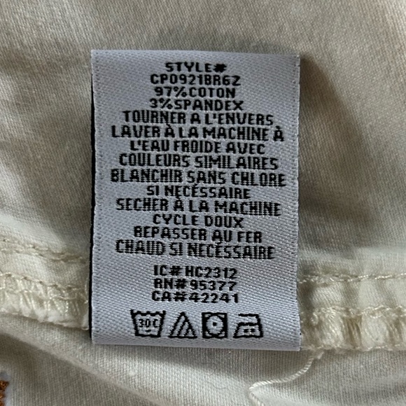 Sanctuary | Women’s ‘Powdered Sugar’ Cream Reissue Wide Leg Cargo Pants, Size 1X - Picture 15 of 16